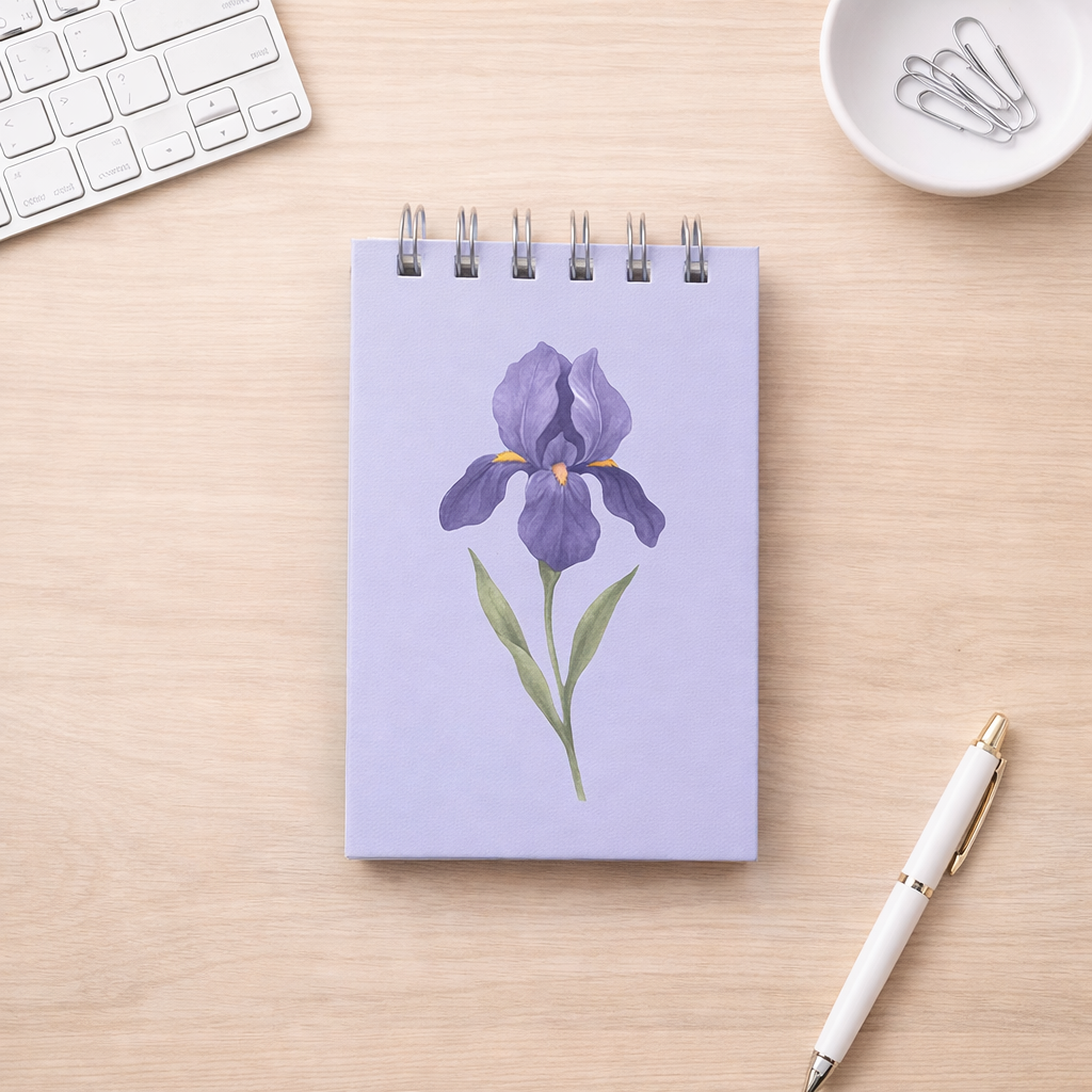 Bloco de notas A6 - Lírio