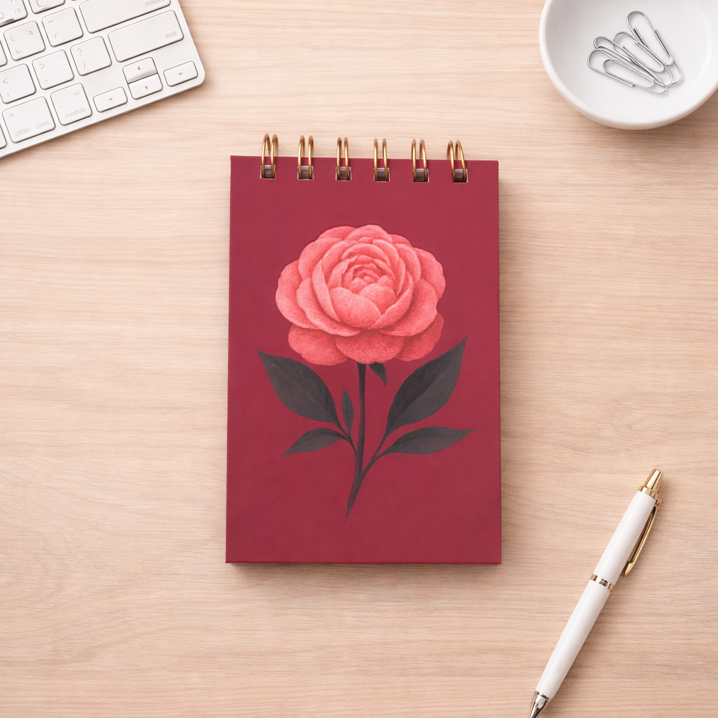 Bloco de notas A6 - Peônia