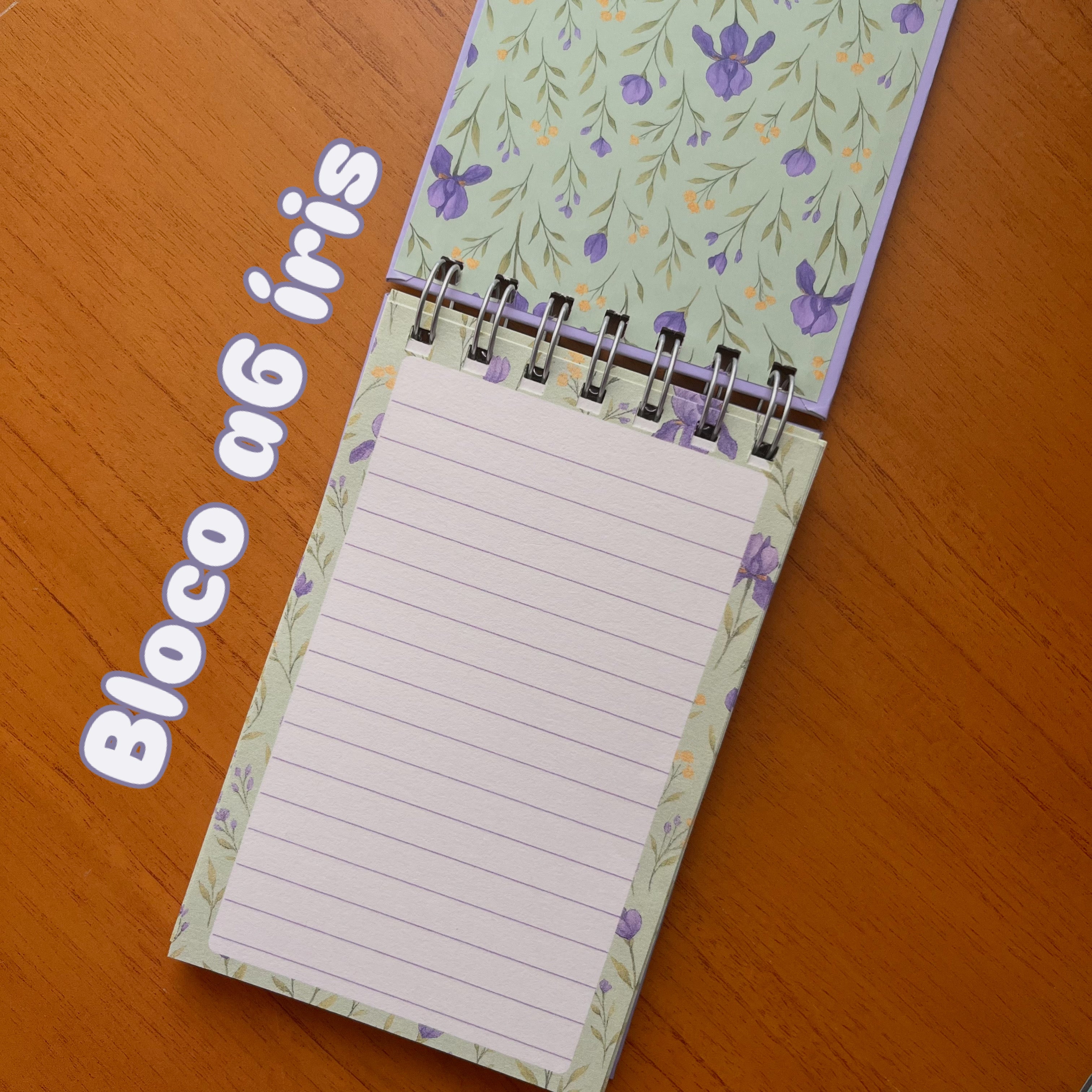 Bloco de notas A6 - Lírio