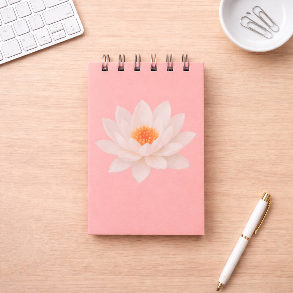 Bloco de notas A6 - Lótus