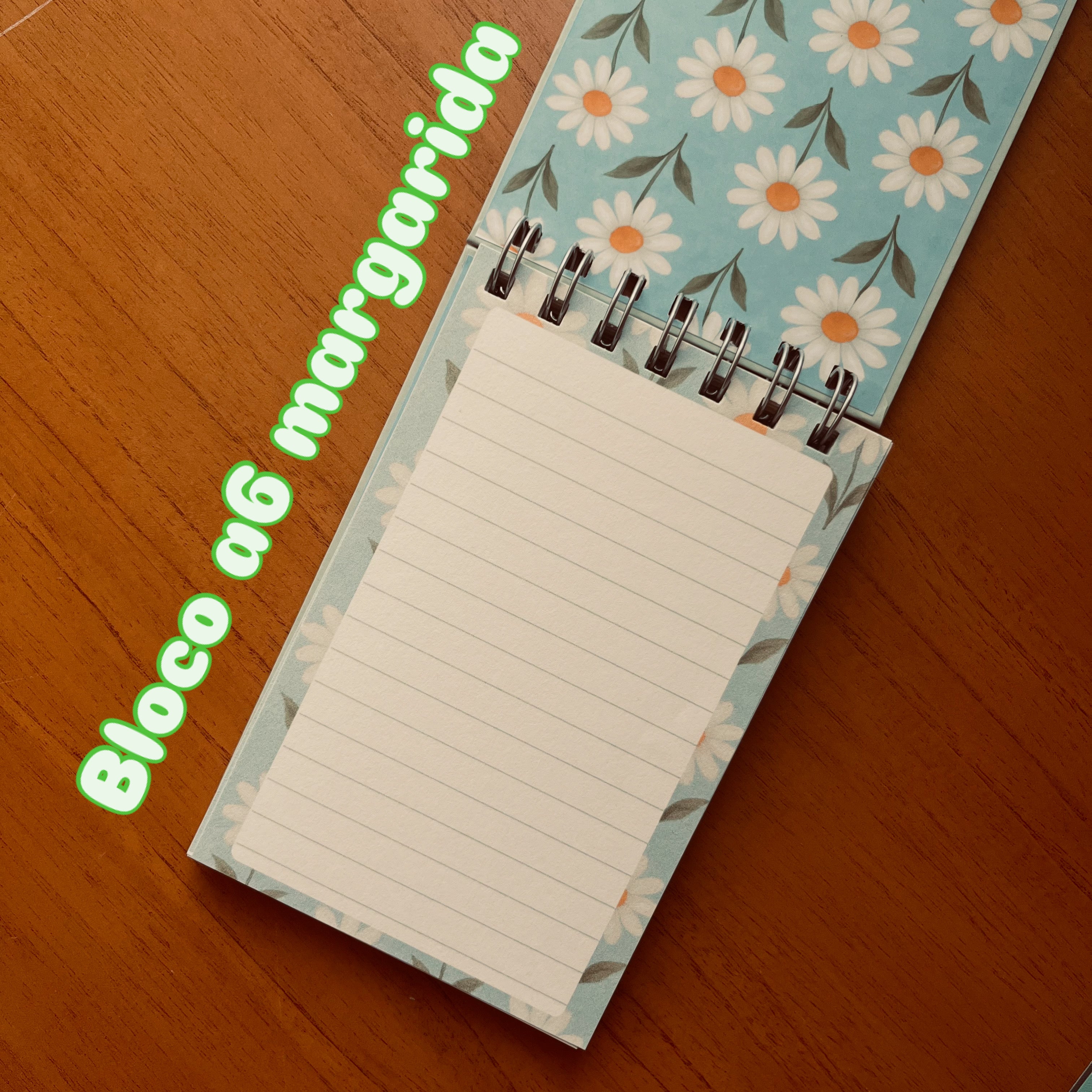 Bloco de notas A6 - Margarida